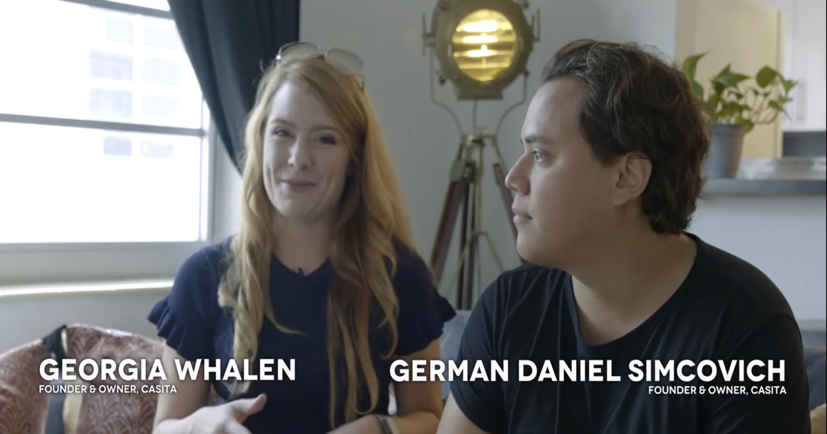 Georgia Whalen and German Daniel Simcovich interviewed by Guesty